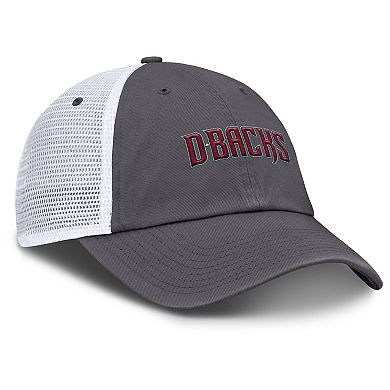 Men's Nike Gray Arizona Diamondbacks Wordmark Club Adjustable Trucker Hat