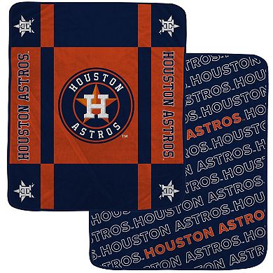 Pegasus Houston Astros 60 ۝ x 70 ۝ Reverse Block Double-Sided Ultra Cozy Blanket