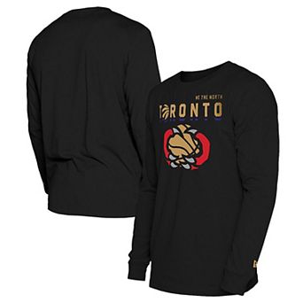 Men's New Era Black Toronto Raptors 2024/25 City Edition Long Sleeve T-Shirt