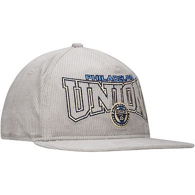 Men's New Era Gray Philadelphia Union Corduroy Golfer Adjustable Hat