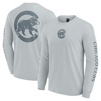 Men's Fanatics Gray Chicago Cubs Elements Strive Long Sleeve T-Shirt