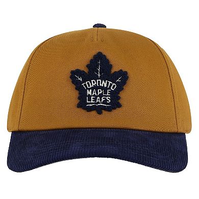 Men's American Needle Tan/Blue Toronto Maple Leafs Burnett Adjustable Hat