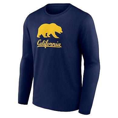 Men's Fanatics Navy Cal Bears Team Lockup Long Sleeve T-Shirt