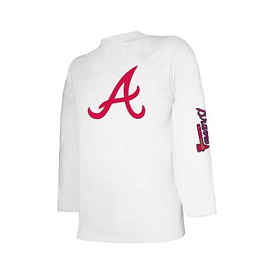 Youth Stitches Navy/White Atlanta Braves Combo T-Shirt Set
