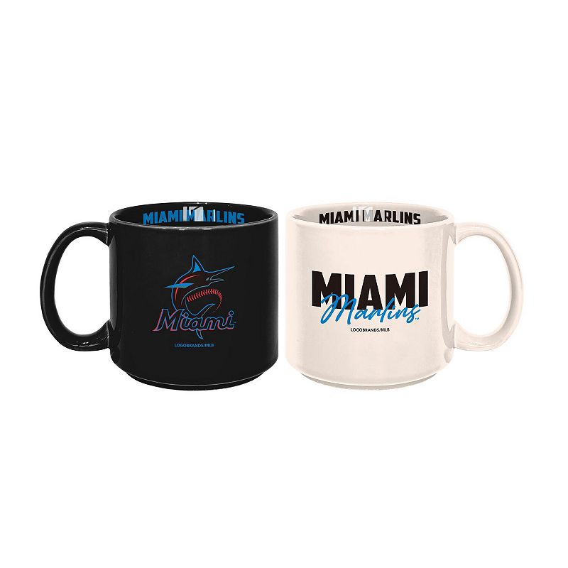 Miami Marlins 2-Pack 15oz. Stackable Mug Set, Team