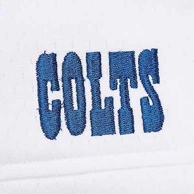 Men's Mitchell & Ness Peyton Manning White Indianapolis Colts Player Name & Number Hoodie Legacy Jersey