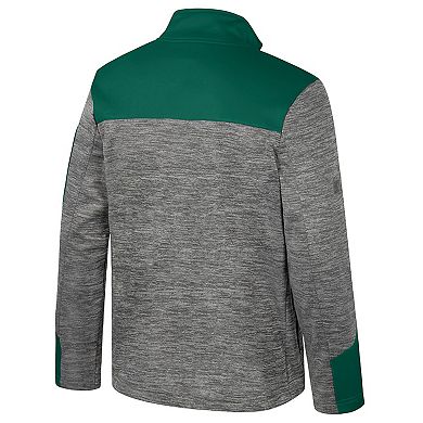 Men's Colosseum Gray/Green Baylor Bears Guard Full-Zip Jacket