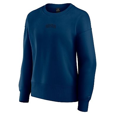 Women's Fanatics Navy Houston Texans Elements Pullover Sweatshirt