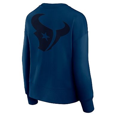 Women's Fanatics Navy Houston Texans Elements Pullover Sweatshirt