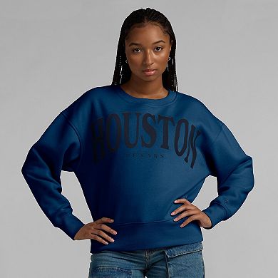 Women's Fanatics Navy Houston Texans Elements Pullover Sweatshirt
