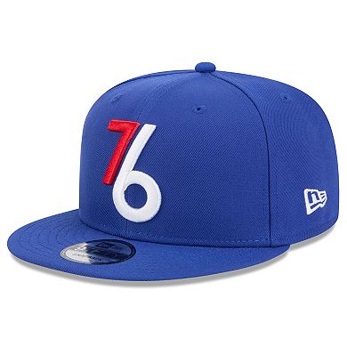 Men's New Era Royal Philadelphia 76ers 2024/25 City Edition Alternate 9FIFTY Snapback Hat