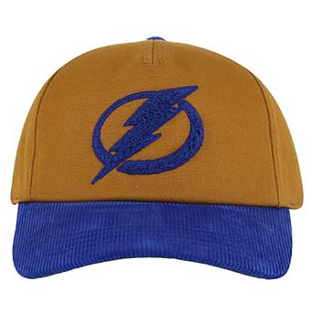 Men's American Needle Tan/Blue Tampa Bay Lightning Burnett Adjustable Hat
