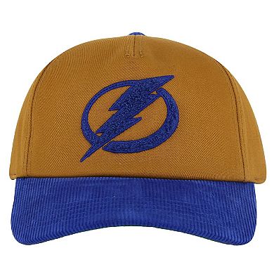 Men's American Needle Tan/Blue Tampa Bay Lightning Burnett Adjustable Hat