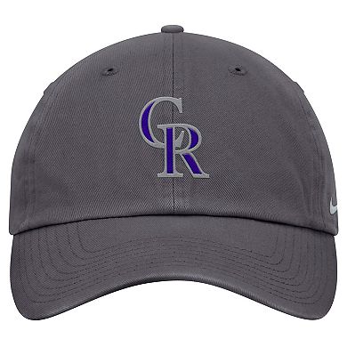 Men's Nike Gray Colorado Rockies Club Adjustable Hat