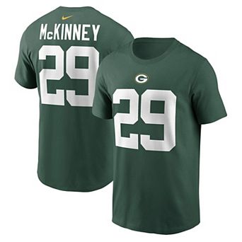 Men's Nike Xavier McKinney Green Green Bay Packers Name & Number T-Shirt