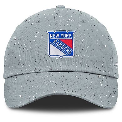 Women's Fanatics Gray New York Rangers Heritage Snow Day Speckle Adjustable Hat