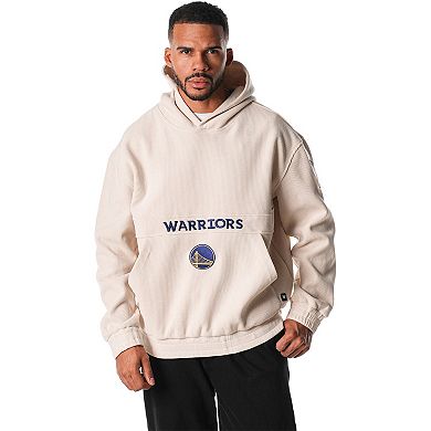 Unisex The Wild Collective Cream Golden State Warriors Corduroy Tri-Blend Pullover Hoodie
