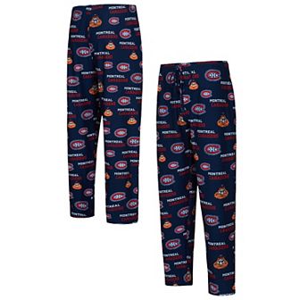 Men's Concepts Sport Navy Montreal Canadiens All Over Print Knit Pants