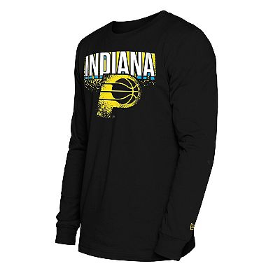Men's New Era Black Indiana Pacers 2024/25 City Edition Long Sleeve T-Shirt