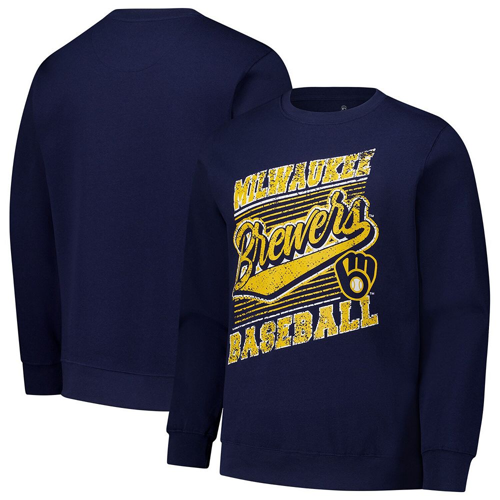 Sunflower Stitches Pullover in Navy