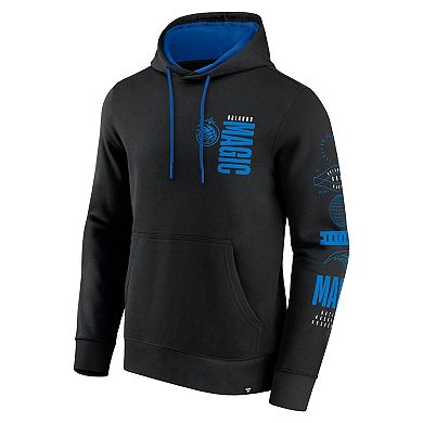Men's Fanatics Black Orlando Magic Game Time Crossover Pullover Hoodie