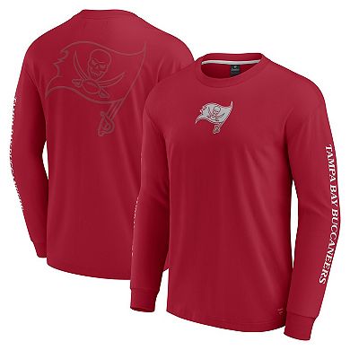 Unisex Fanatics Red Tampa Bay Buccaneers Elements Strive Long Sleeve T-Shirt