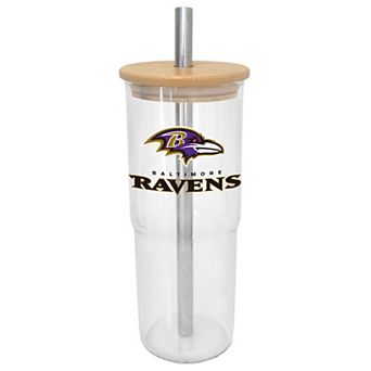 Baltimore Ravens 24oz. Glass Tumbler