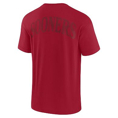 Men's Fanatics Crimson Oklahoma Sooners Iconic T-Shirt