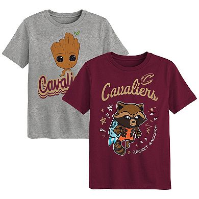Preschool Cleveland Cavaliers Two-Piece Guardians Of The Galaxy T-Shirt Set