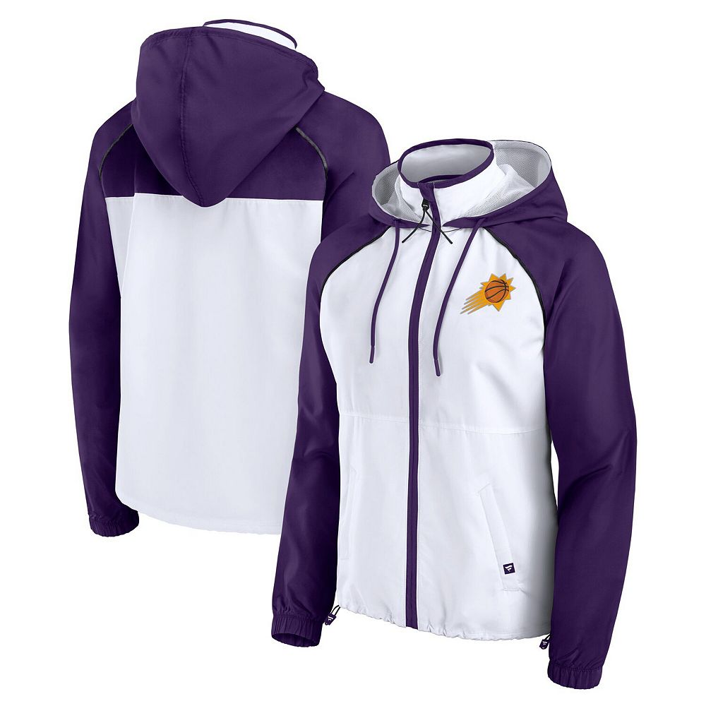 Custom Purple Orange-White Raglan Sleeves Waterproof Jacket