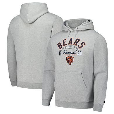 Men's Starter Heather Gray Chicago Bears Pullover Hoodie