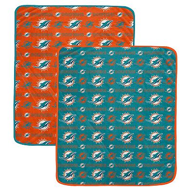 Pegasus Miami Dolphins 60 ۝ x 70 ۝ Home & Away Two-Piece Blanket Set