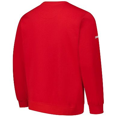 Men's Stitches Red Cincinnati Reds Pullover Sweatshirt