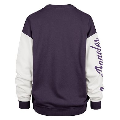 Women's '47 Purple Los Angeles Lakers Plus Size Rise Andie Pullover Sweatshirt