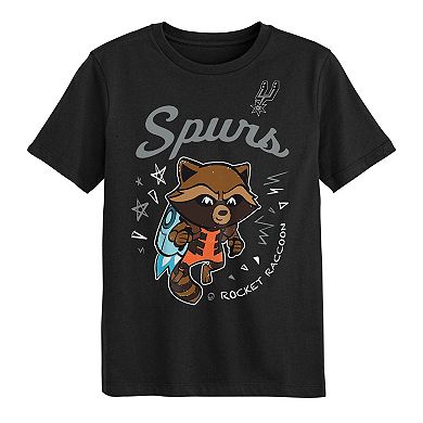 Preschool San Antonio Spurs Two-Piece Guardians Of The Galaxy T-Shirt Set