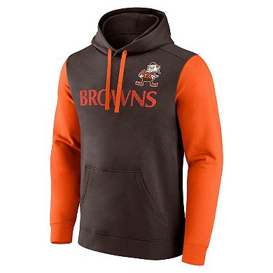 Men's Fanatics Brown Cleveland Browns Fleece Pullover Hoodie