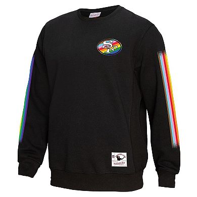 Men's Mitchell & Ness Black San Francisco 49ers Pride Pullover Sweatshirt