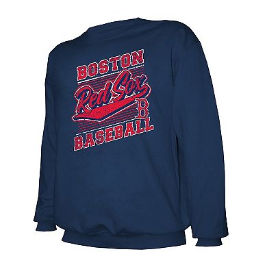 Men's Stitches Navy Boston Red Sox Pullover Sweatshirt
