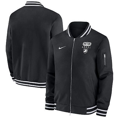 Men's Nike Black Army Black Knights 2024 Rivalry Collection Full-Zip Bomber Jacket