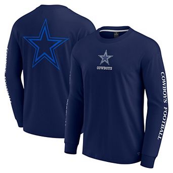 Unisex Fanatics Navy Dallas Cowboys Elements Strive Long Sleeve T-Shirt