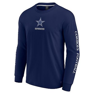Unisex Fanatics Navy Dallas Cowboys Elements Strive Long Sleeve T-Shirt