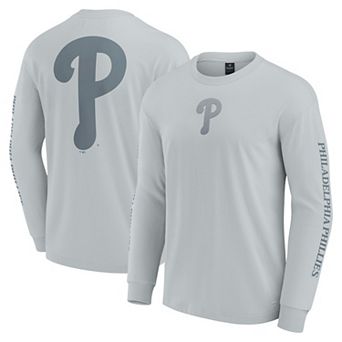 Men's Fanatics Gray Philadelphia Phillies Elements Strive Long Sleeve T-Shirt