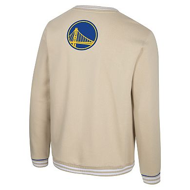 Unisex Stadium Essentials Natural Golden State Warriors Halftime Pullover Sweatshirt