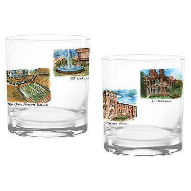 Texas Longhorns 2-Pack 14oz. Laura Wilcox University Rocks Set