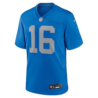 Men's Nike Jared Goff Blue Detroit Lions Alternate Game Jersey