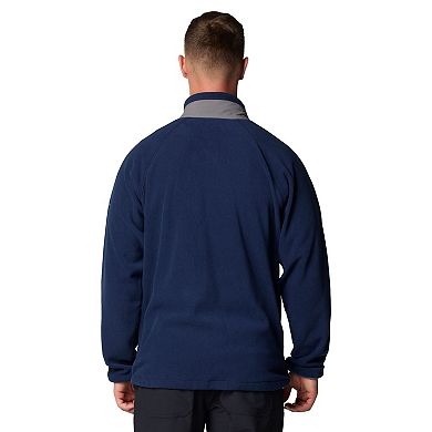 Men's Columbia Navy Penn State Nittany Lions Flanker IV Fleece Raglan Full-Zip Jacket