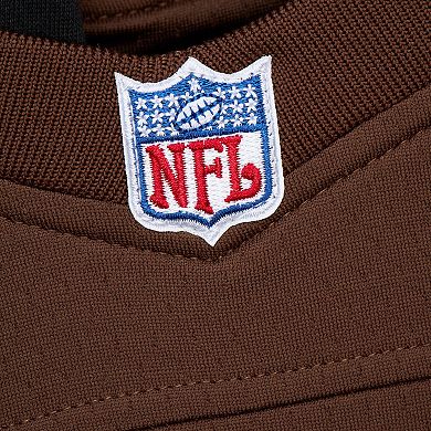 Men's Mitchell & Ness Jim Brown Brown Cleveland Browns Player Name & Number Hoodie Legacy Jersey