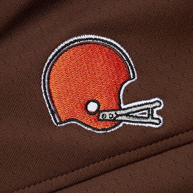 Men's Mitchell & Ness Jim Brown Brown Cleveland Browns Player Name & Number Hoodie Legacy Jersey