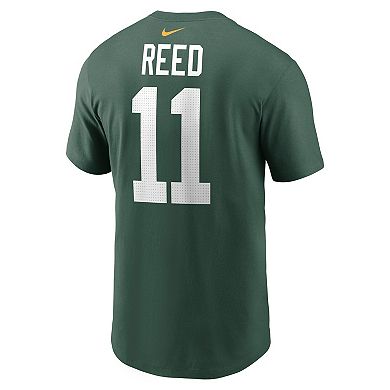 Men's Nike Jayden Reed Green Green Bay Packers Name & Number T-Shirt