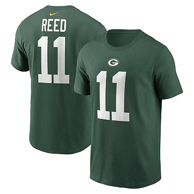 Men's Nike Jayden Reed Green Green Bay Packers Name & Number T-Shirt